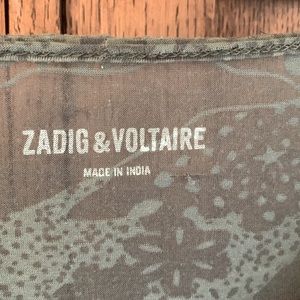 Zadig and Voltaire burn out long sleeve tee- size XS